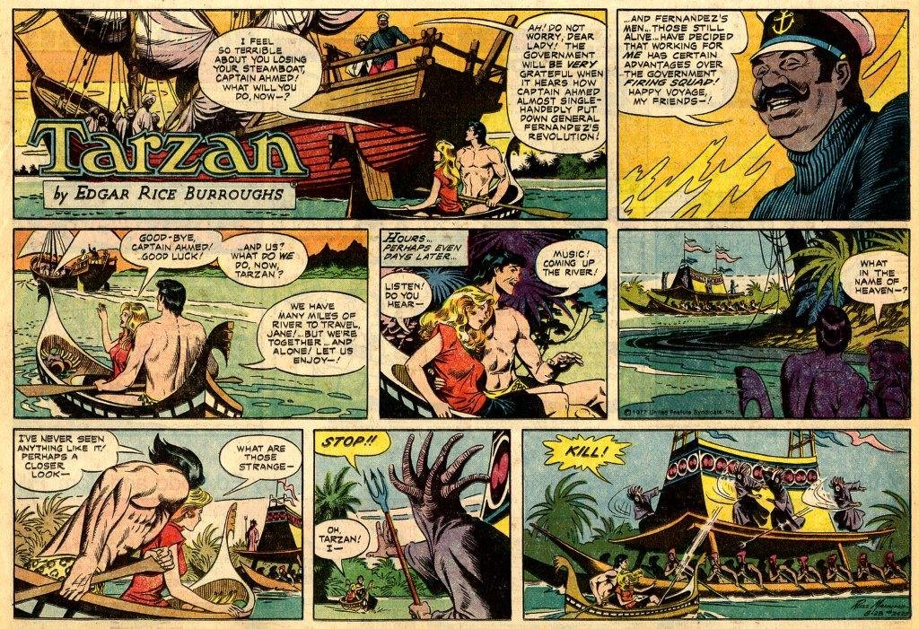 Books and Comics: Tarzan Sunday Strips by Russ Manning - S22 to S25